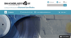 Desktop Screenshot of diamondblades4us.com
