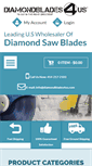 Mobile Screenshot of diamondblades4us.com