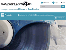 Tablet Screenshot of diamondblades4us.com
